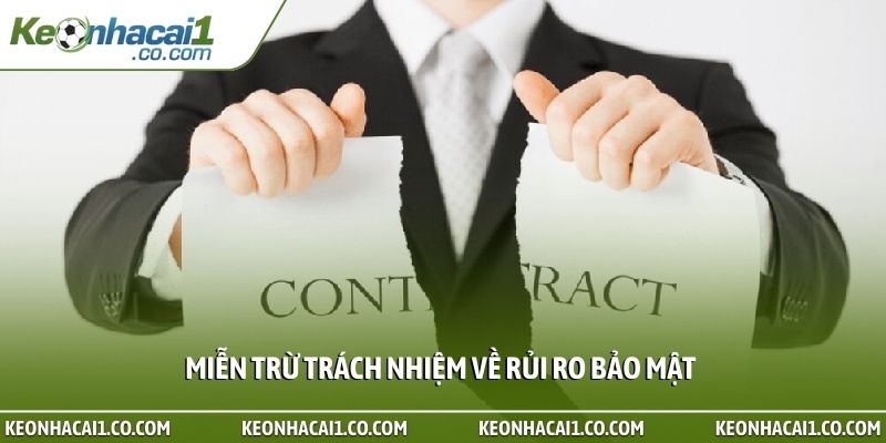 Miễn trừ trách nhiệm về rủi ro bảo mật